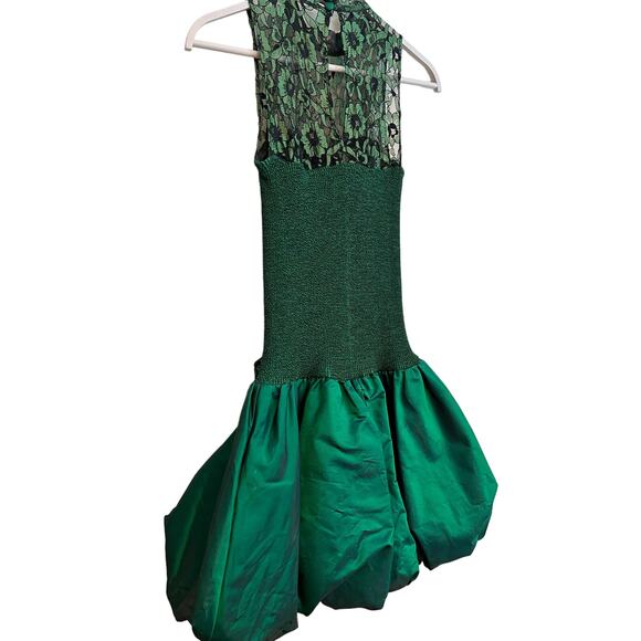 All That Jazz Vintage Emerald Green Dress Size: 3 / 4 (Small) 90's 80's Prom - Picture 4 of 7
